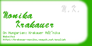 monika krakauer business card